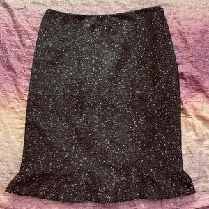 Talbots Collections Black Italian Wool Skirt